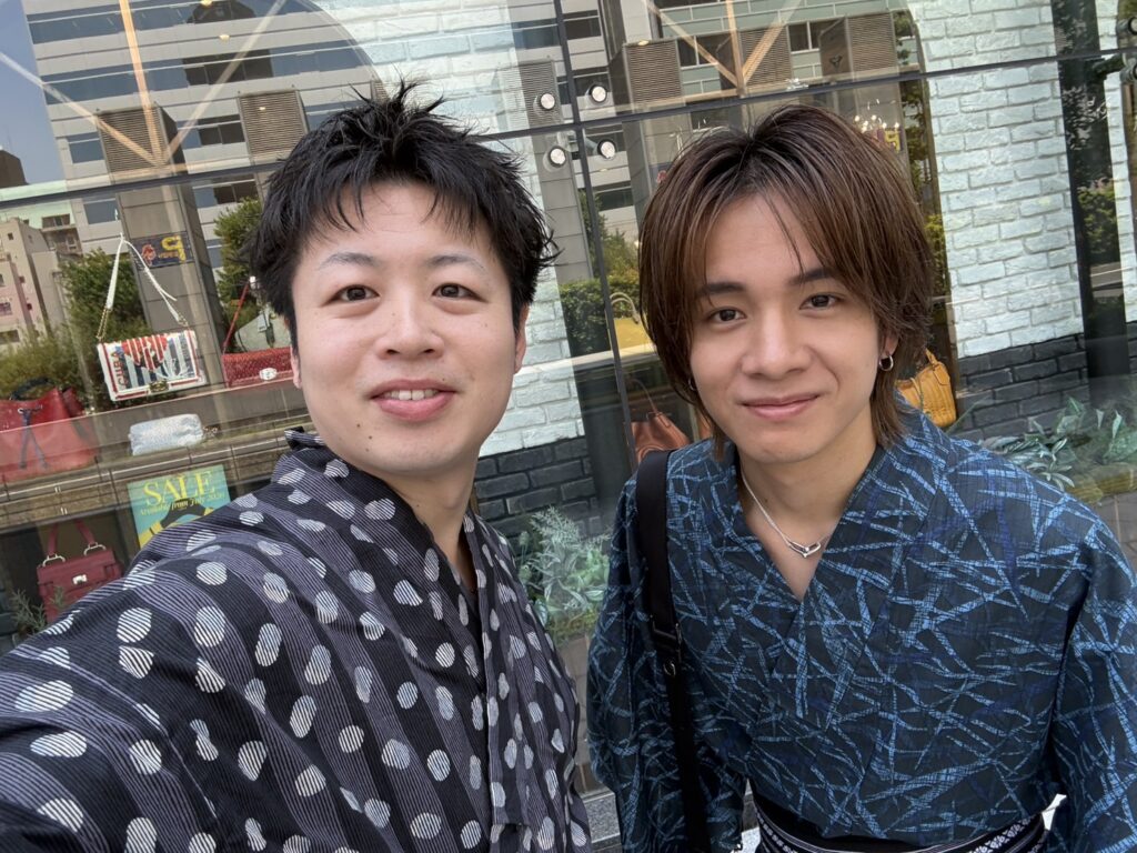 浴衣で33周年パーティーに👘🥳