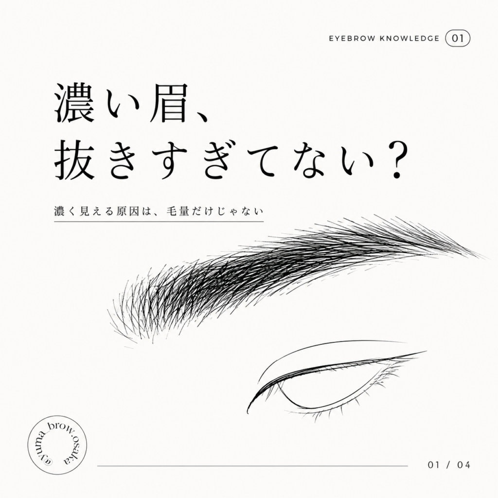 太い眉毛、濃い眉毛必見❗️