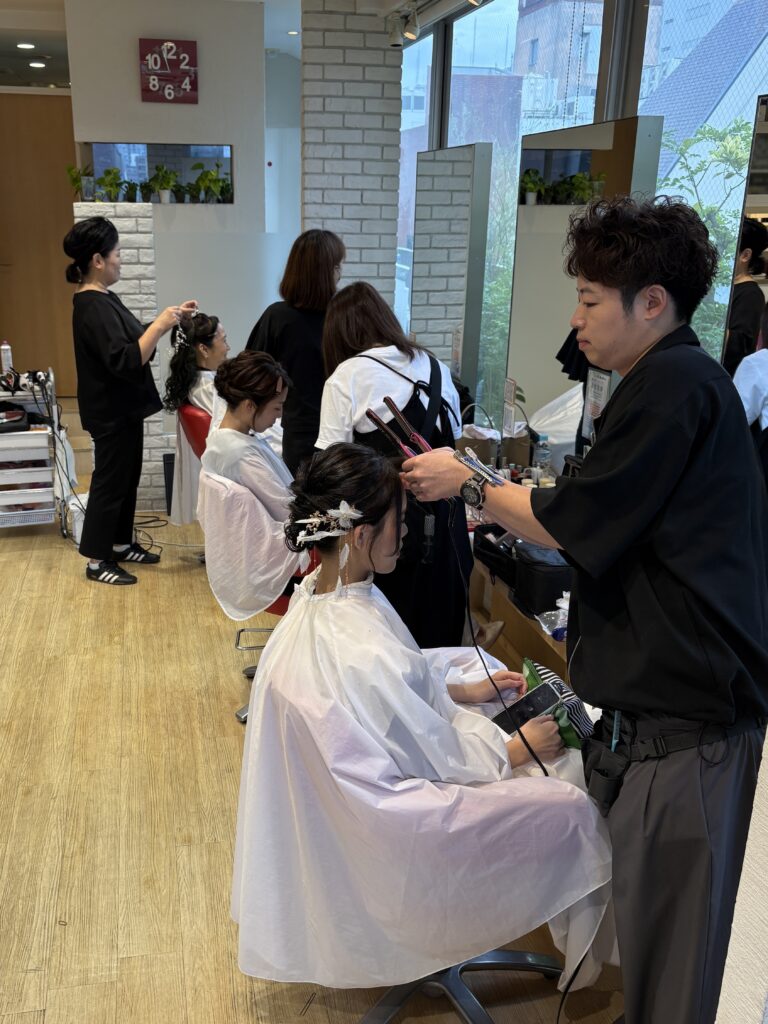 ヘアメイク現場✨💄