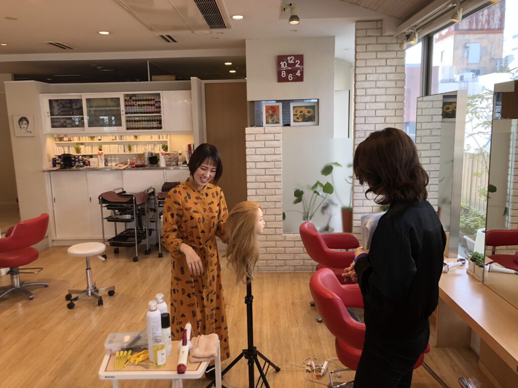 ブライダルチーフさやかさんのヘアアレンジセミナーPV撮影のお手伝い